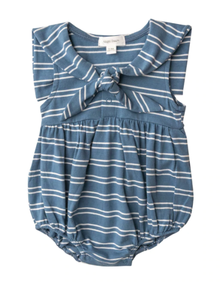 Blue seashore stripe sailor bubble