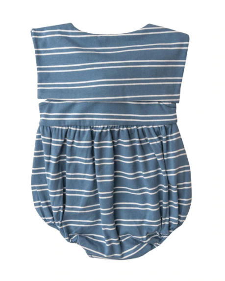 Blue seashore stripe sailor bubble