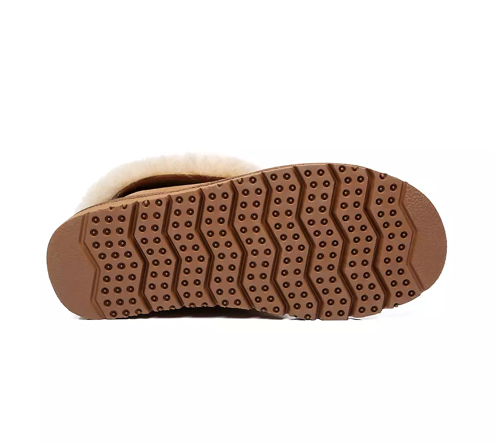 EVERAU Mallow Sheepskin Ankle Slipper