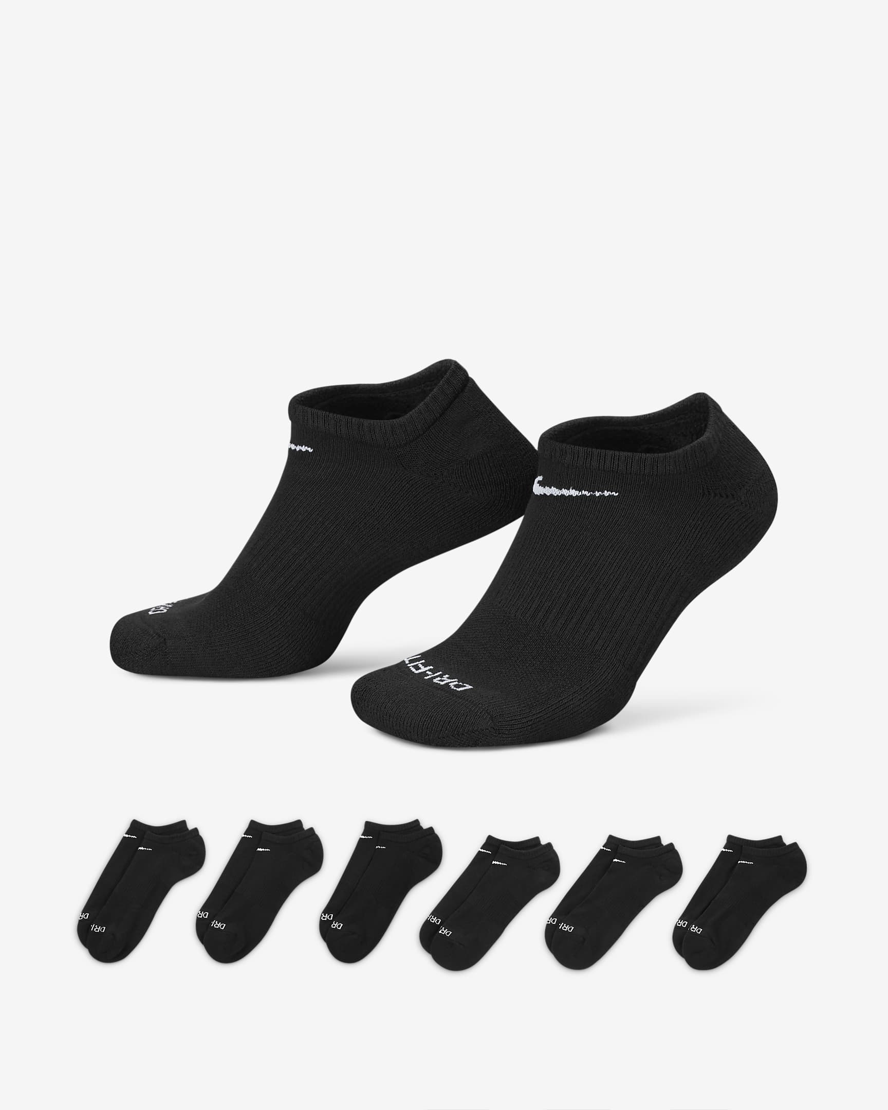 Everyday Plus Cushioned No Show Socks (6 Pairs)