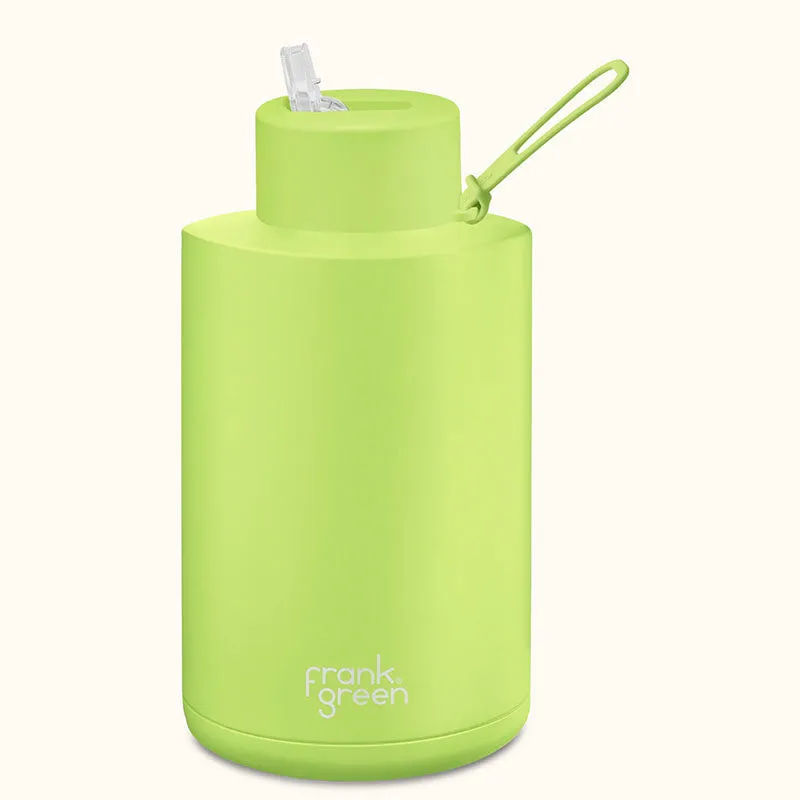 Frank Green Ceramic Reusable Bottle (2 litre) - Straw Lid