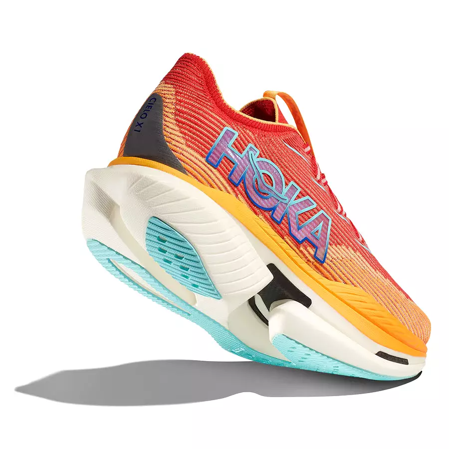 Hoka One One Cielo X1 Naranja Rojo