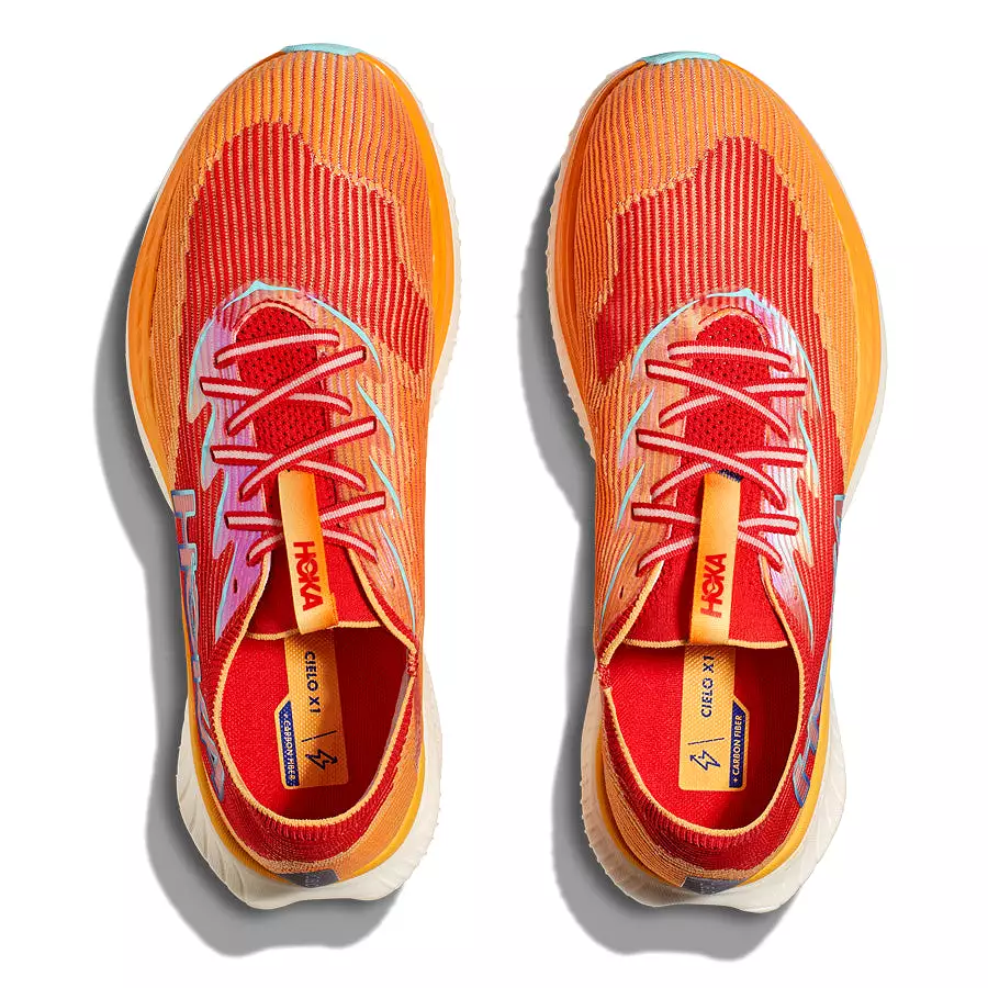 Hoka One One Cielo X1 Naranja Rojo