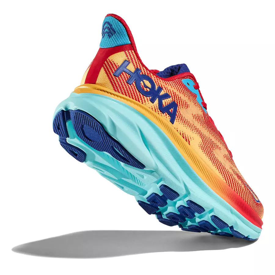 Hoka One One Clifton 9 Naranja Rojo