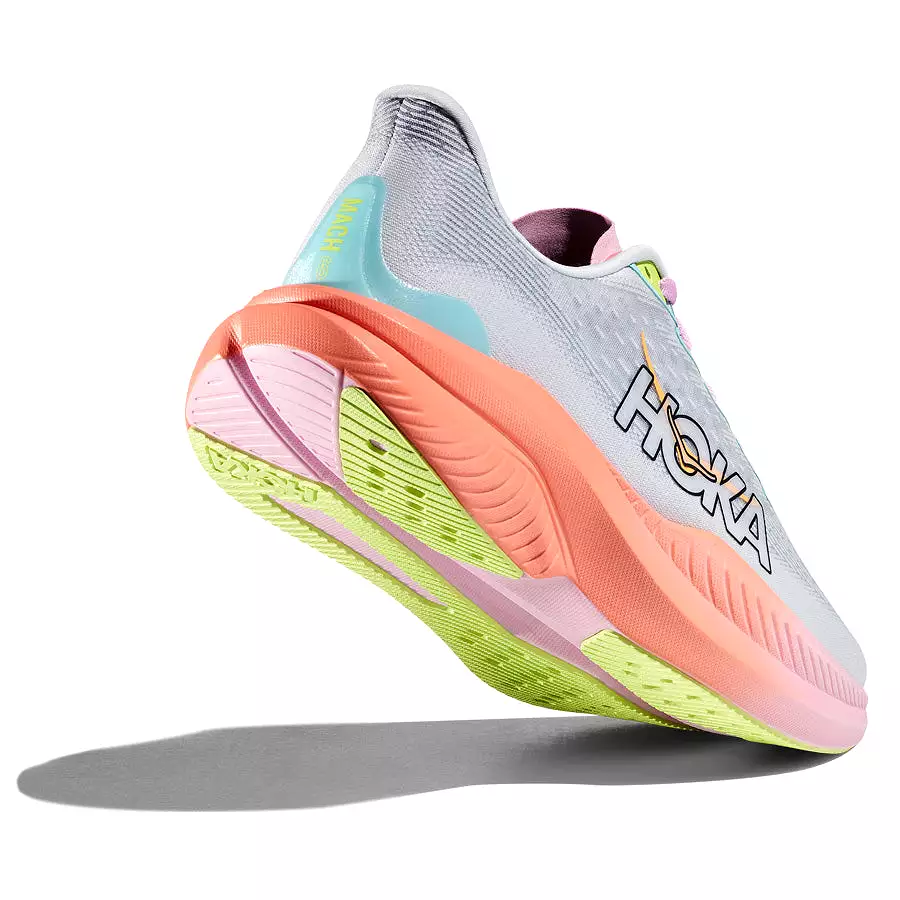 Hoka One One Mach 6 Gris Rosa Azul