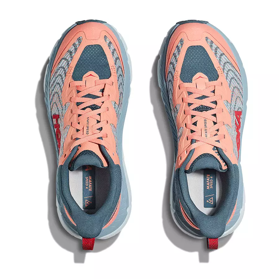 Hoka One One Mafate Speed 4 Coral Azul