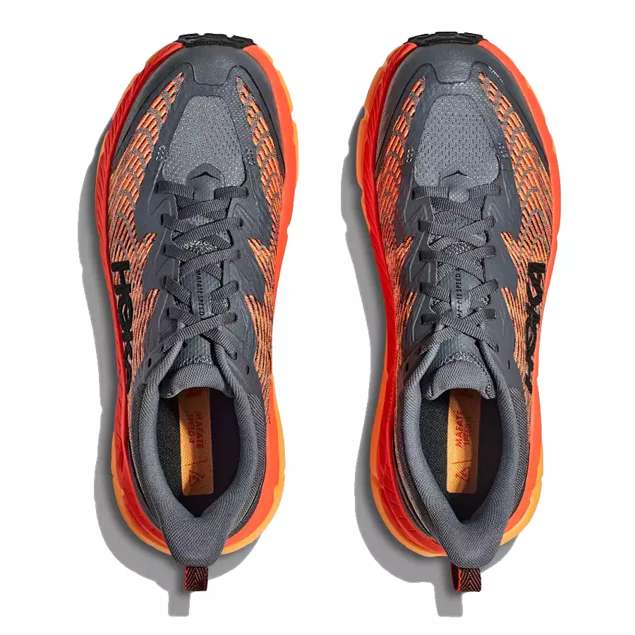 Hoka One One Mafate Speed 4 Naranja Gris