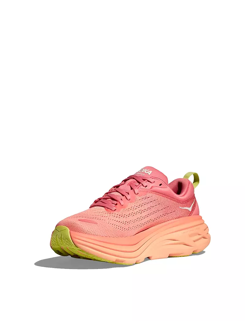 Hoka Womens Bondi 8 Trainer Coral / Papaya