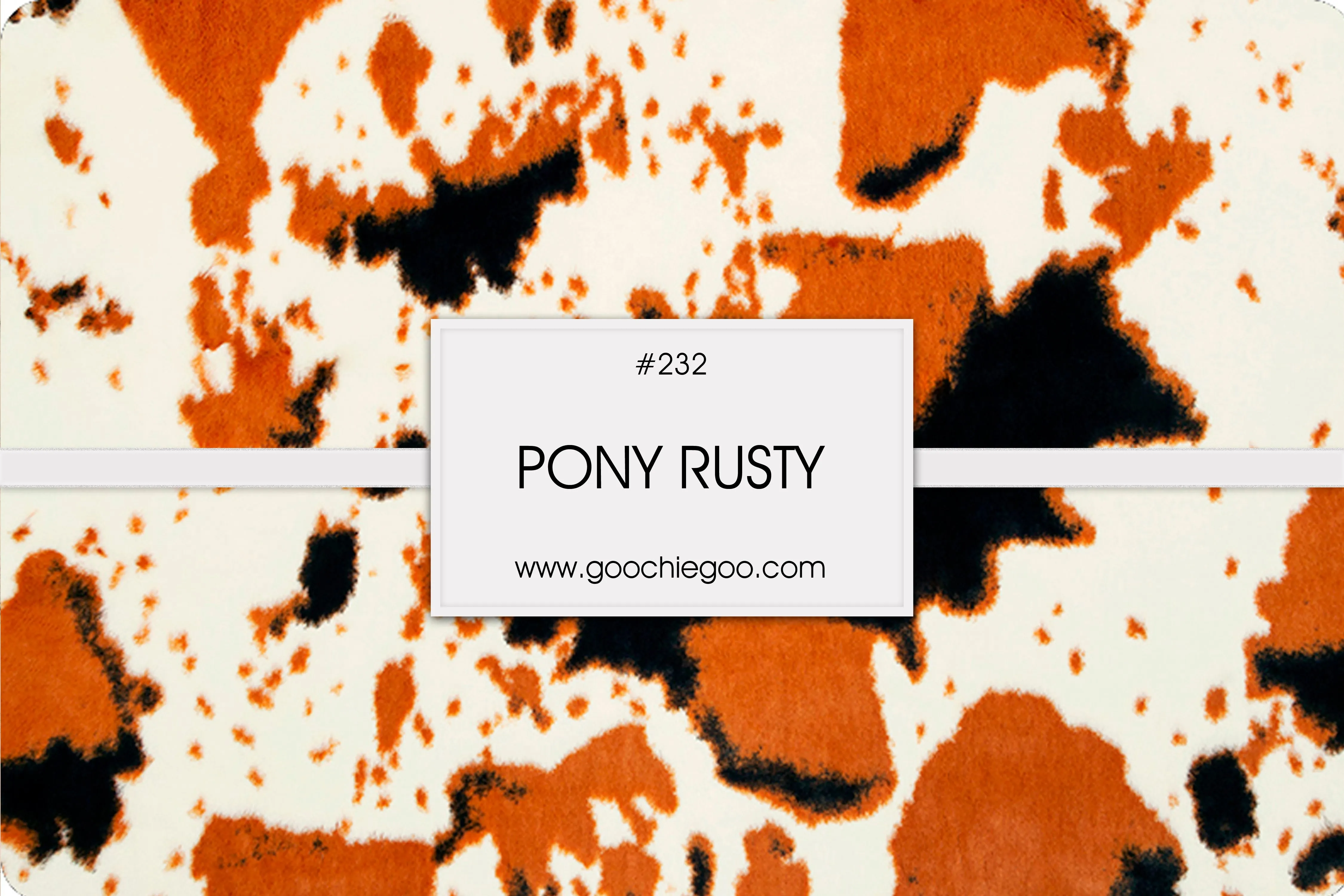 Luxe Cuddle Rust Pony Blanket