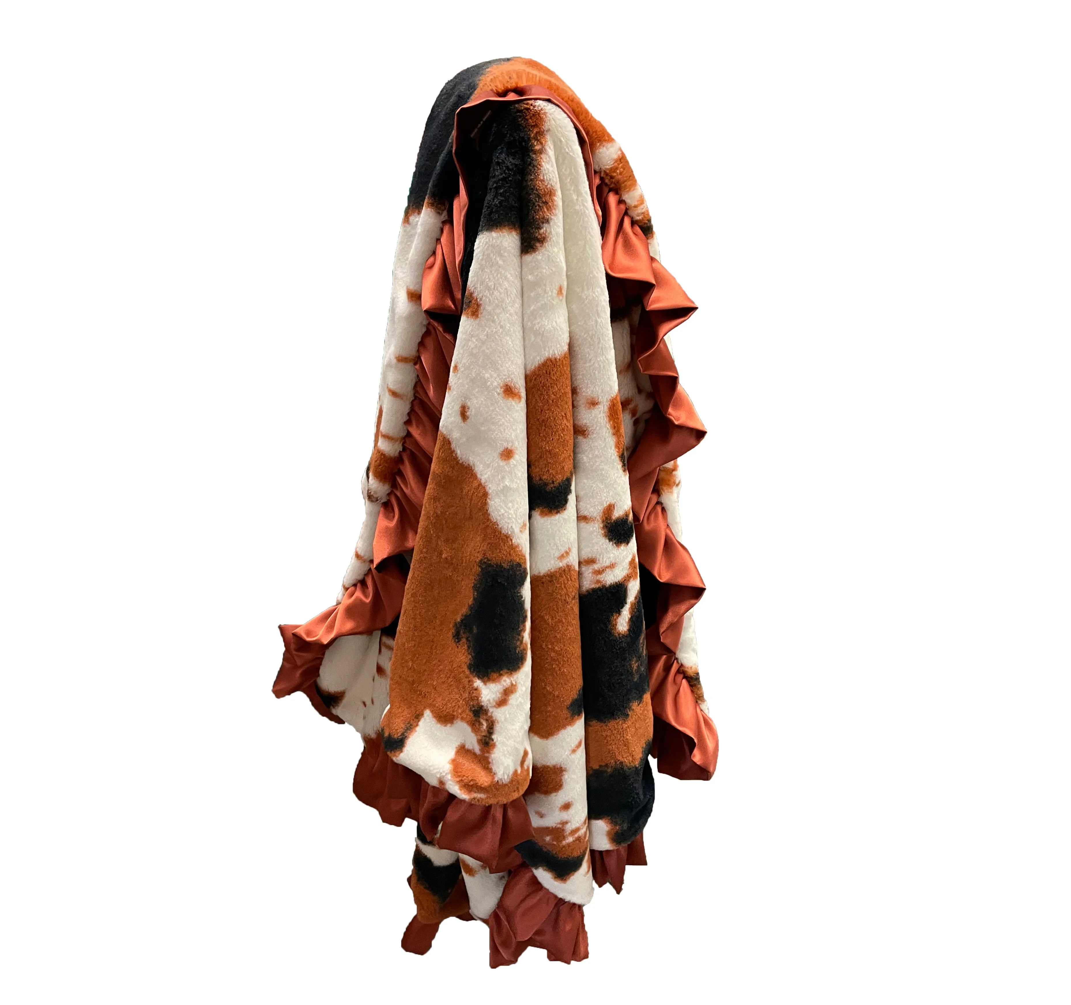 Luxe Cuddle Rust Pony Blanket