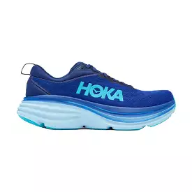 Men's Hoka One One Bondi 8, Bellwether Blue/Bluing, 9.5 D Medium