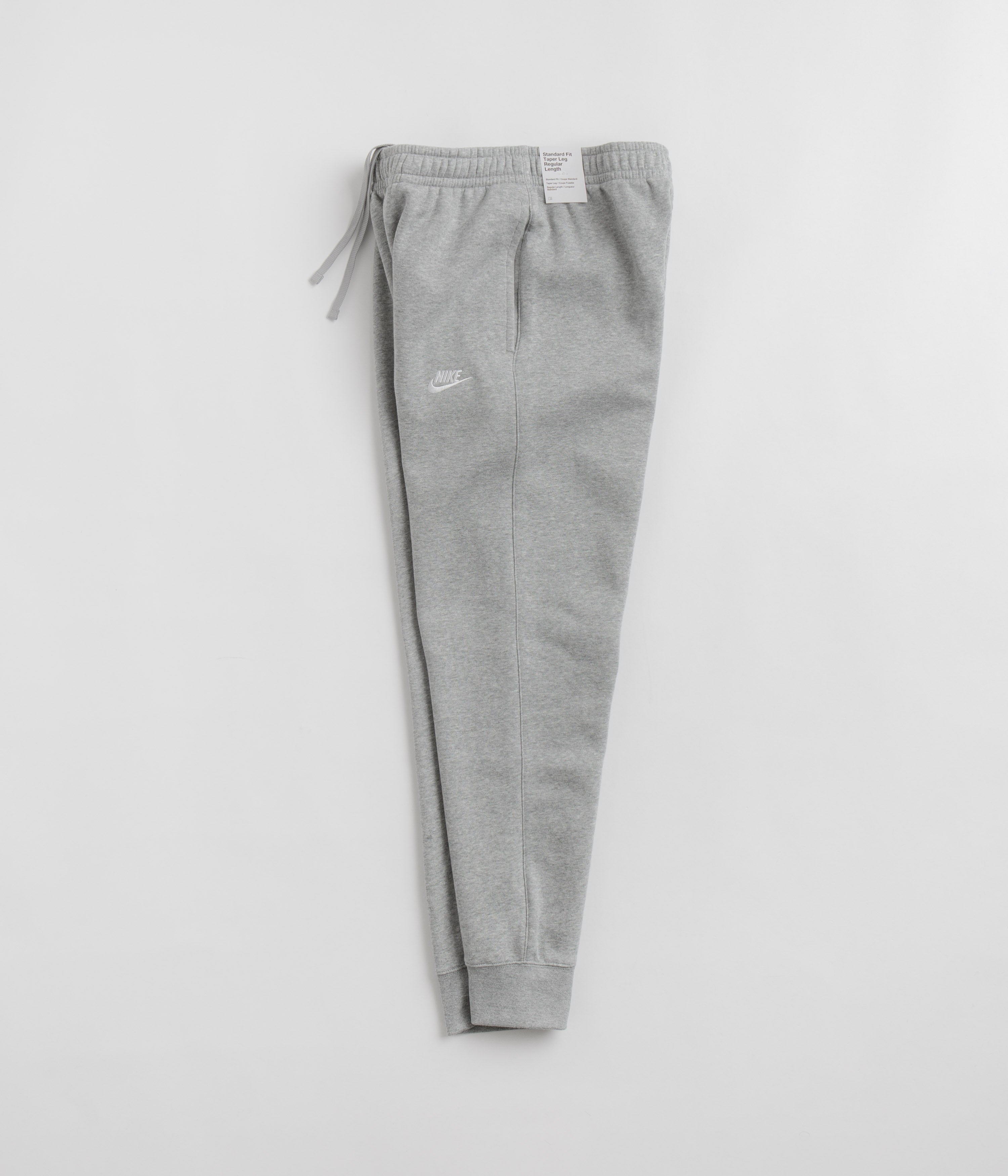 Nike Club Fleece Joggers - Dark Grey Heather / Matte Silver / White