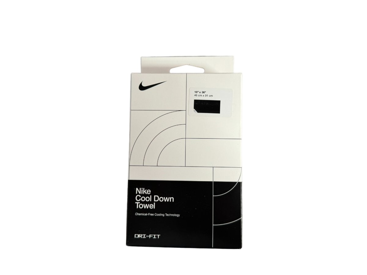 NIKE COOLING BLACK GYM TOWEL (SMALL)