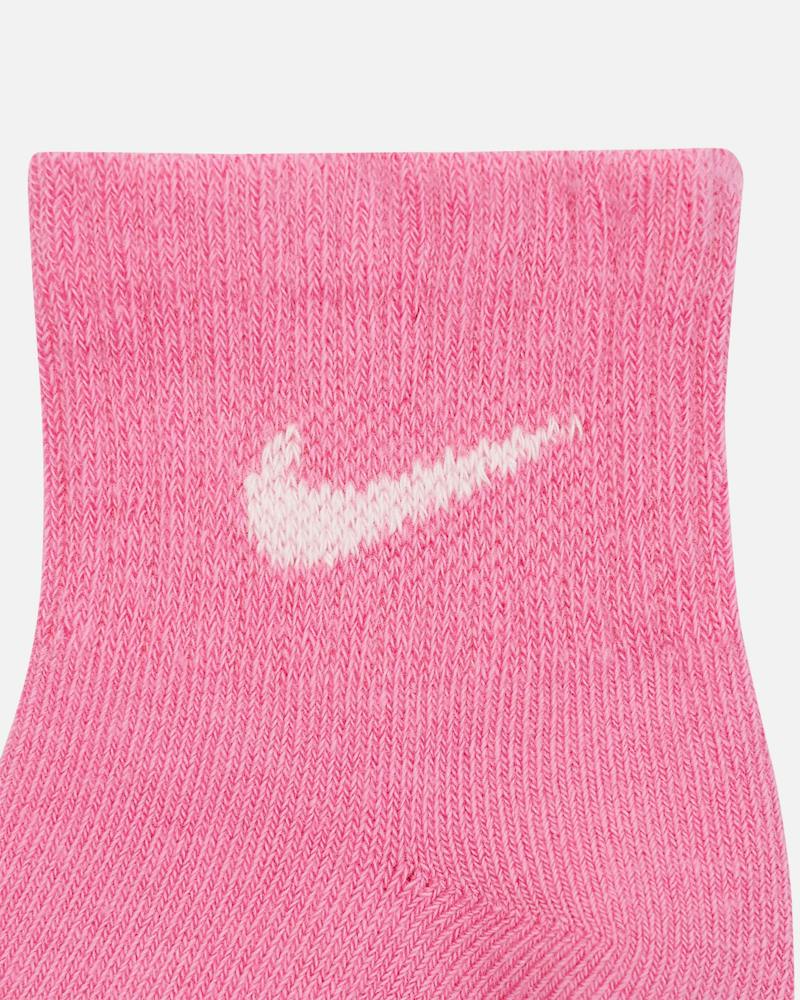 NIKE INFANT'S SWOOSH 3 PACK WHITE/PINK SOCKS