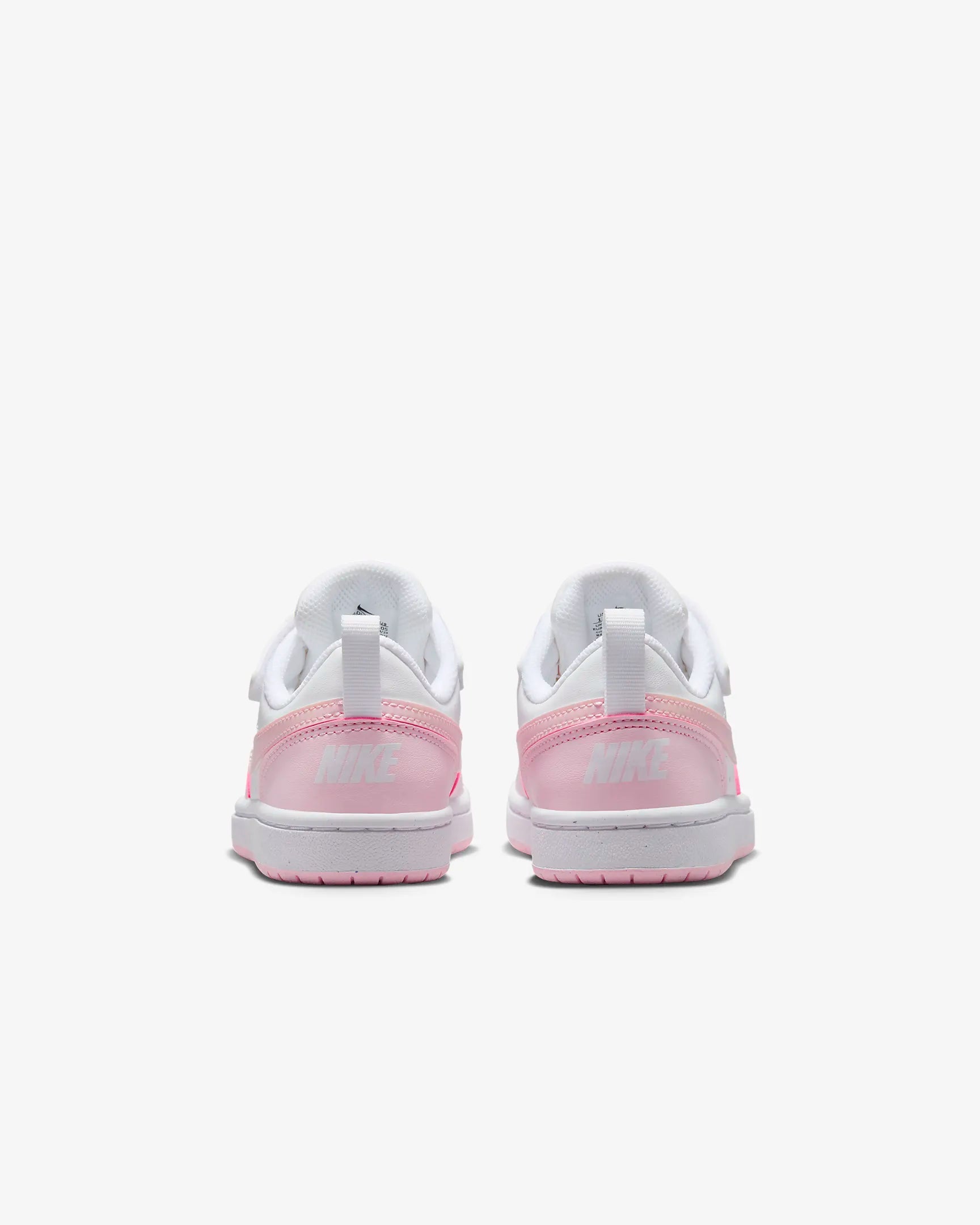 NIKE JUNIOR COURT BOROUGH LOW RECRAFT WHITE/PINK SHOE