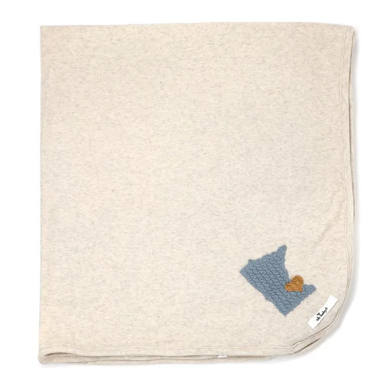 oh baby! Layette Blanket - Minnesota Love Fog - Sand