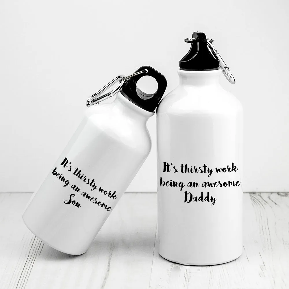 Personalised Daddy & Me Sports Water Bottles