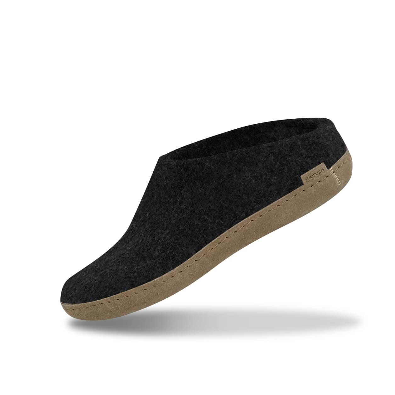 Slip-on with leather sole - Charcoal