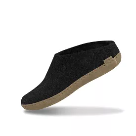 Slip-on with leather sole - Charcoal