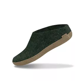 Slip-on with leather sole - Forest