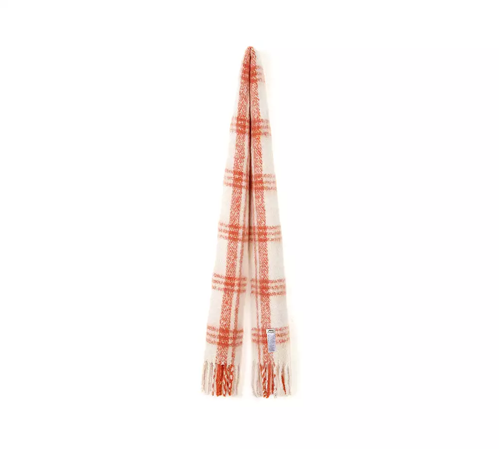 TARRAMARRA Soft Checked Fringed Scarf