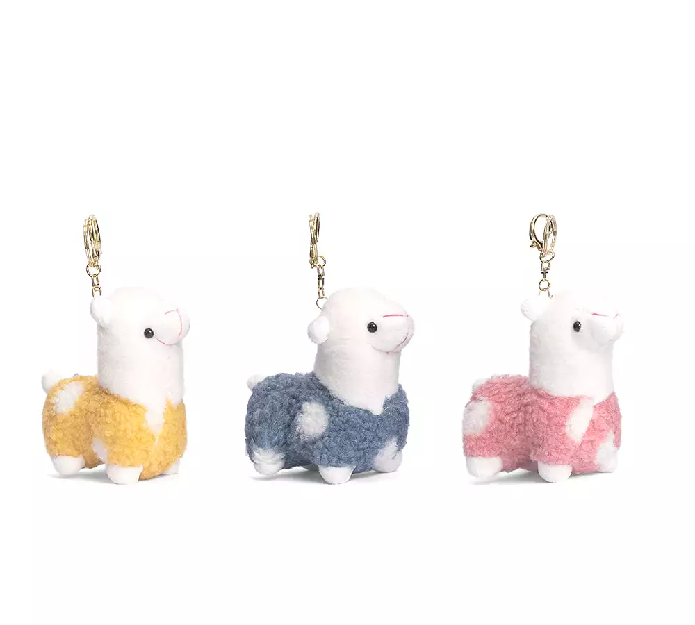 UGG AUSTRALIAN SHEPHERD Cute Plush Alpaca Keyring