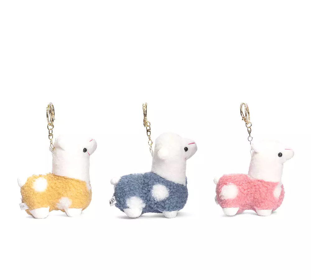 UGG AUSTRALIAN SHEPHERD Cute Plush Alpaca Keyring