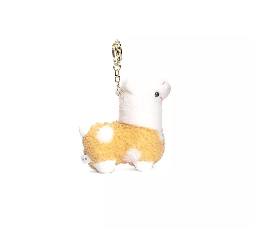 UGG AUSTRALIAN SHEPHERD Cute Plush Alpaca Keyring