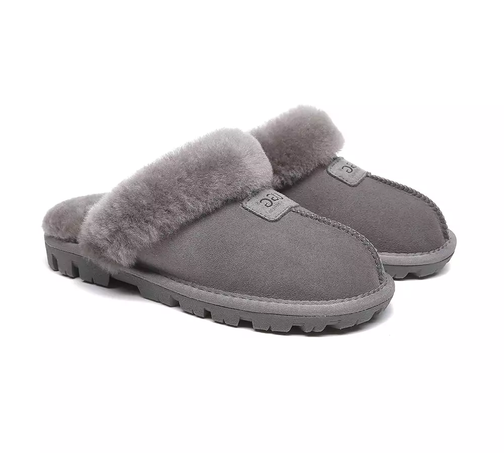 UGG AUSTRALIAN SHEPHERD Double Face Sheepskin Wool Slippers Suzie Scuff