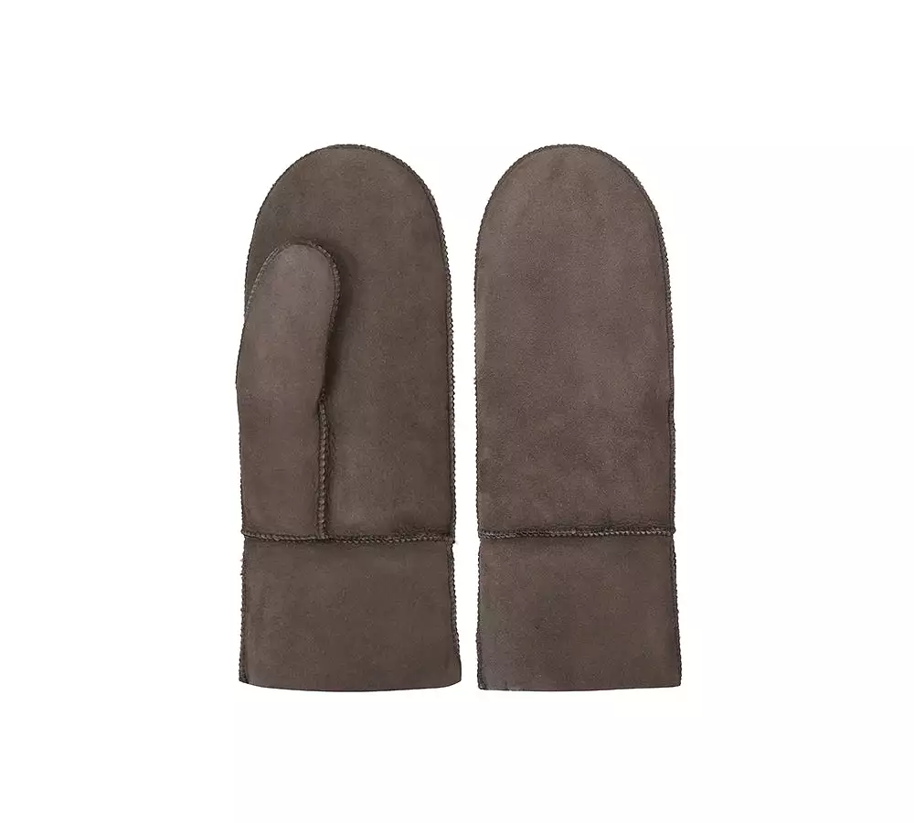 UGG AUSTRALIAN SHEPHERD Fluffy Sheepskin Wool Mittens