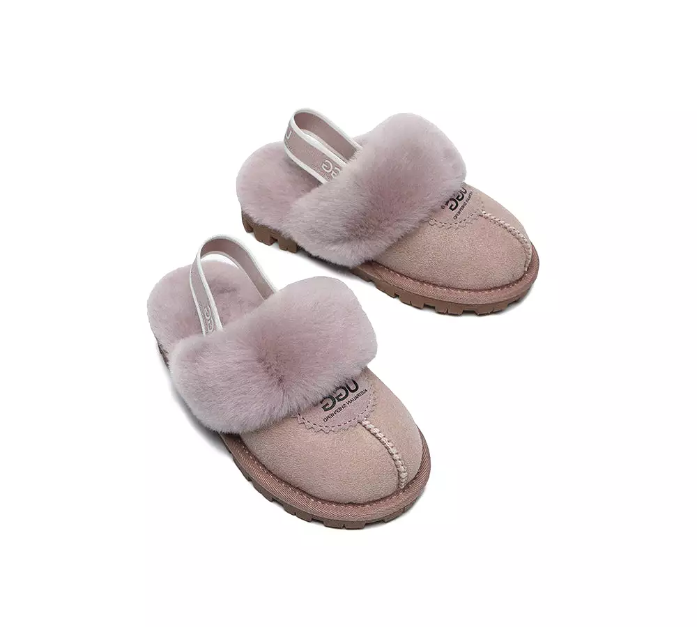 UGG Australian Shepherd Kids Slingback Ugg Slipper Waffle Plus