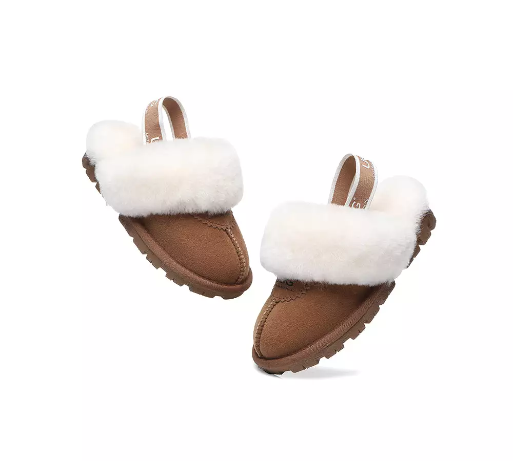 UGG Australian Shepherd Kids Slingback Ugg Slipper Waffle Plus