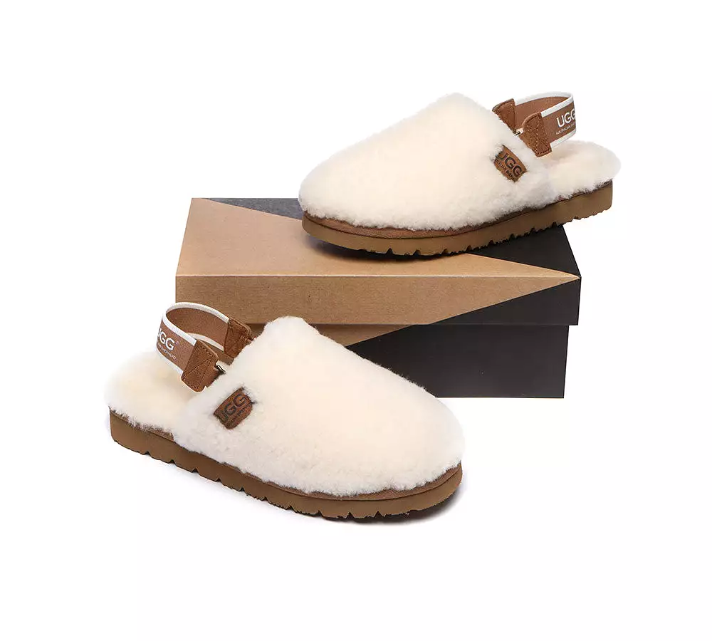 UGG AUSTRALIAN SHEPHERD Removable Strap Slingback Ugg Slipper Women Kamari