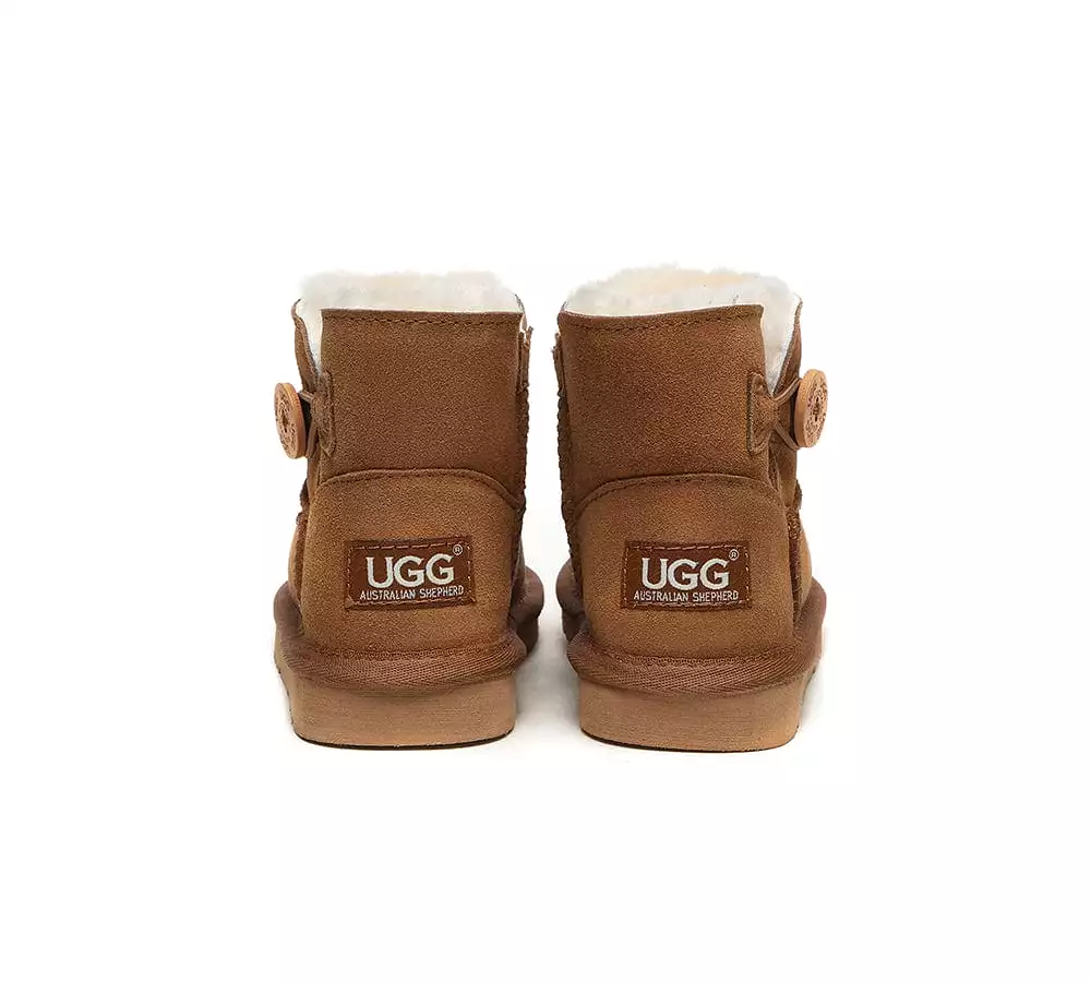 UGG Australian Shepherd Ugg Boots Nolan Kids Mini Button