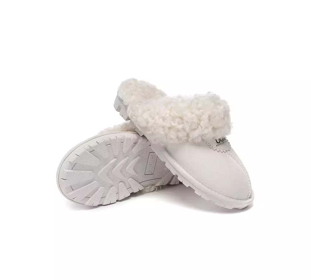 UGG AUSTRALIAN SHEPHERD Ugg Slipper Double Faced Sheepskin Waffle Curly