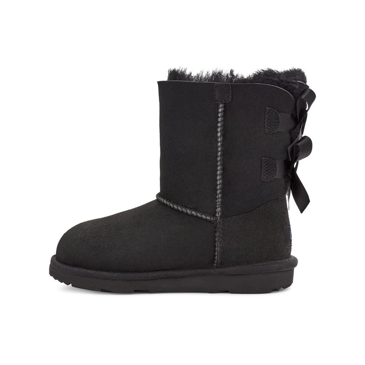 UGG Girl's Bailey Bow II Black (Sizes 5-6)