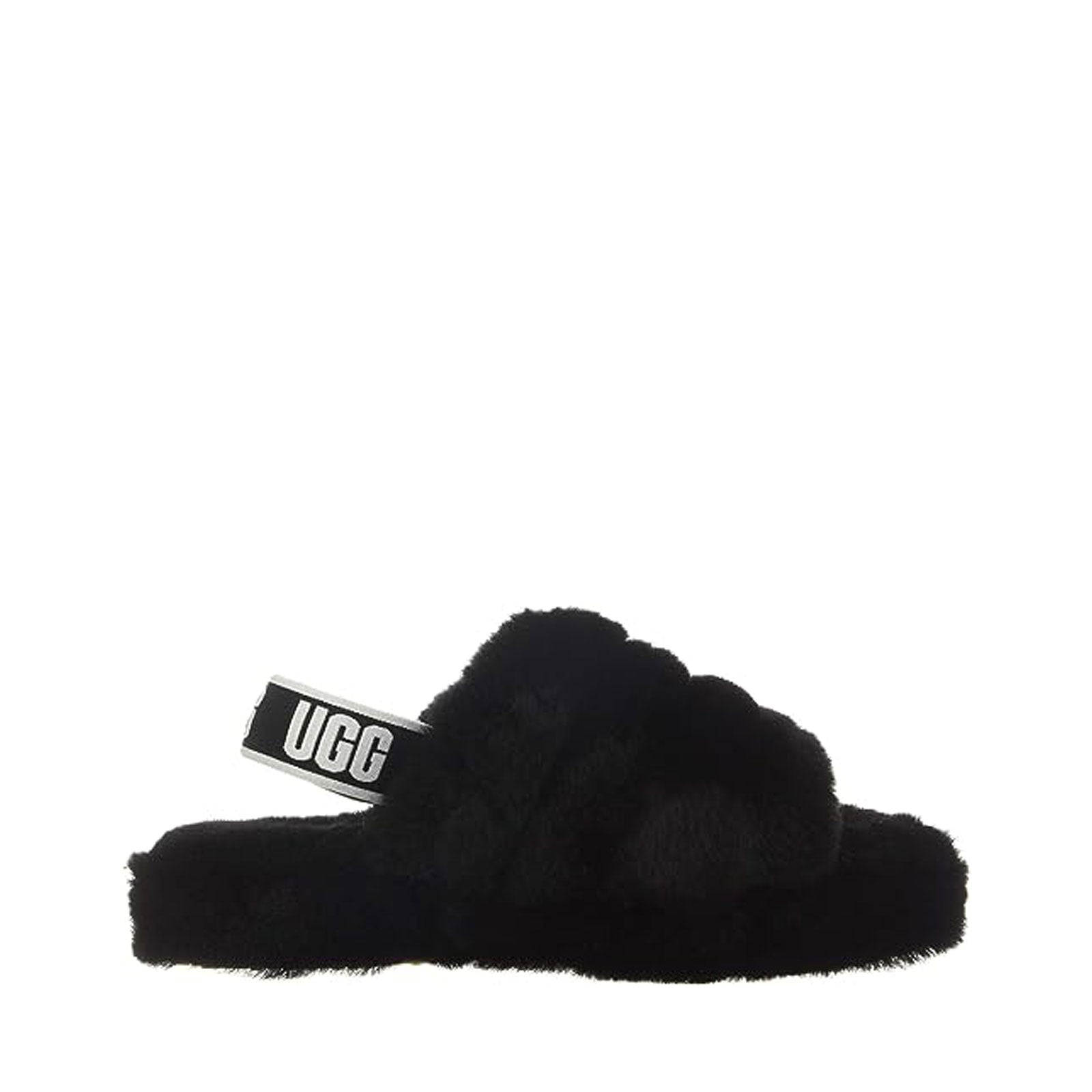 UGG Kid's Fluff Yeah Slide 1098494K (Black)