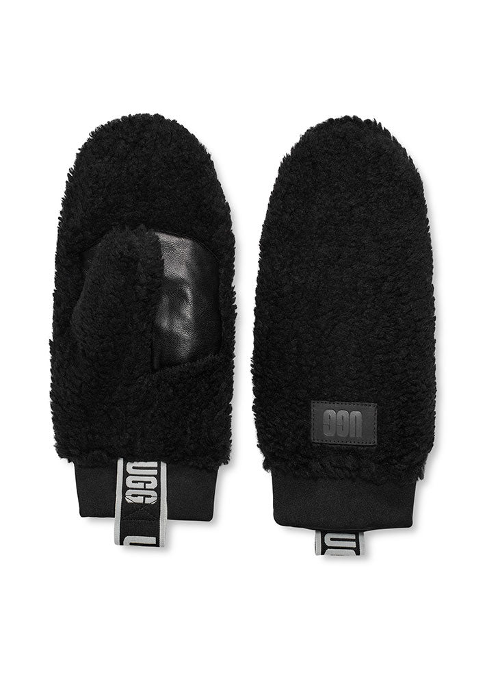 UGG Sherpa Mittens with logo - Vanter - Black