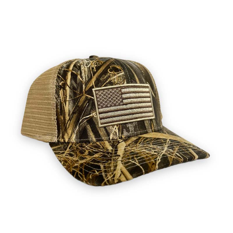 USA Camo Flag Trucker