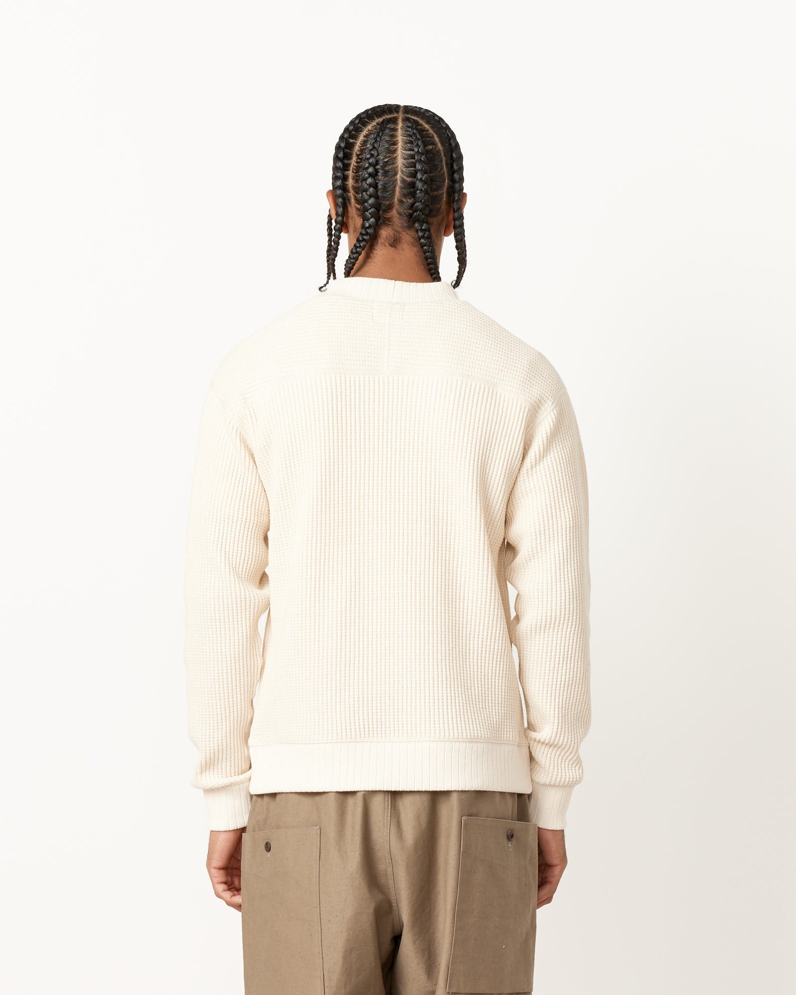 Waffle Midneck in Ivory