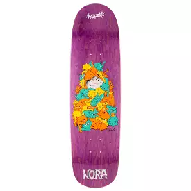 Welcome Nora Purr Pile on Sphynx Skateboard Deck 8.8