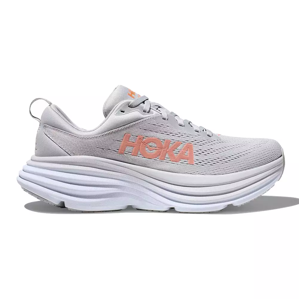 Women's Hoka One One Bondi 8, Harbor Mist/Lunar Rock, 10 B Medium