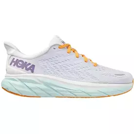 Women's Hoka One One Clifton 8, Bland De Blanc/White, 7 D Wide