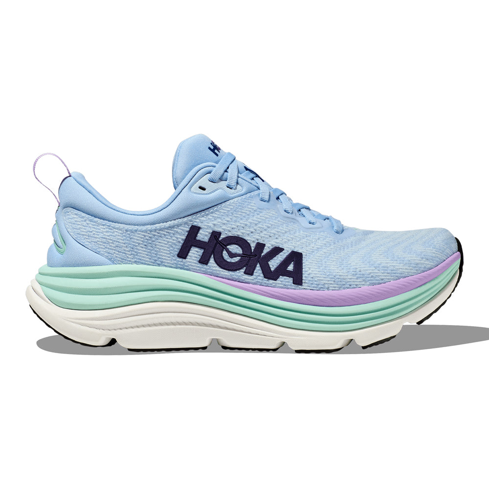 Women's Hoka One One Gaviota 5, Airy Blue/Sunlit Ocean, 8 B Medium