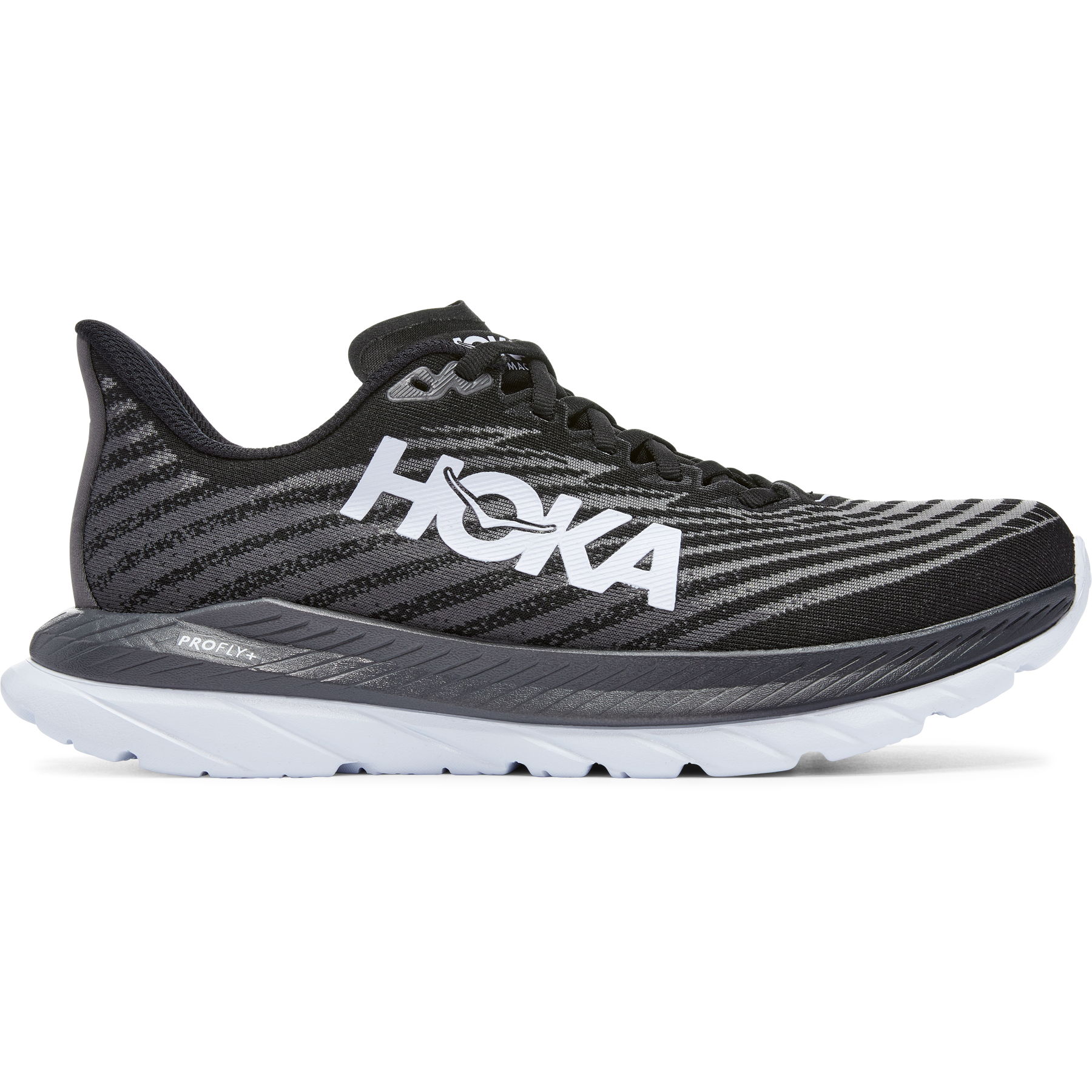 Women's Hoka One One Mach 5, Black/Castlerock, 9 B Medium