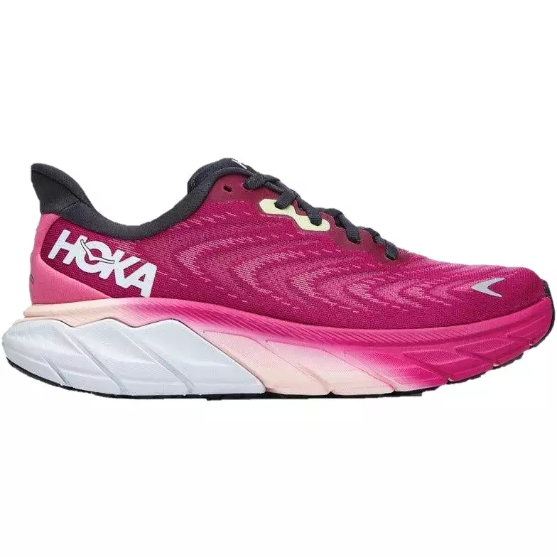 Women's Hoka One One Mach 5, Festival Fuchsia/Ibis Rose, 10 B Medium