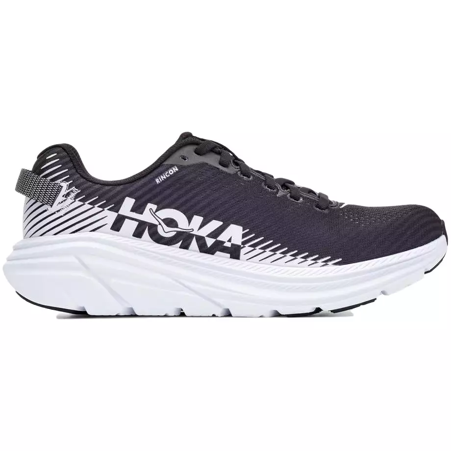 Women's HOKA ONE ONE Rincon 2, Black/White, 9.5 B