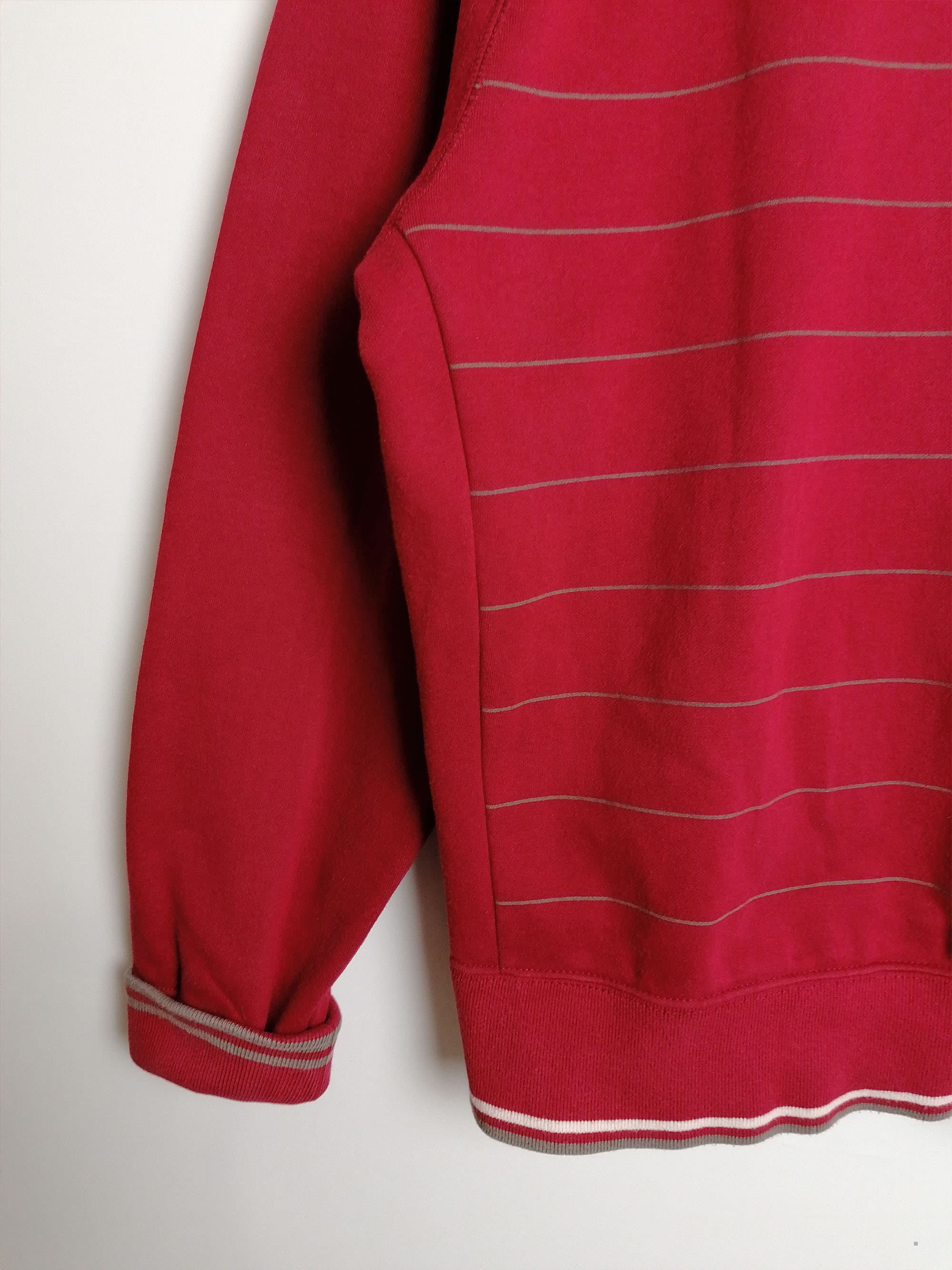 Y2K NIKE Small  Swoosh Red Sweatshirt Crewneck - size S / GB 36- 38 / height 173 cm